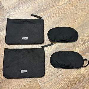 Filippa K set of 2- pouches and eyeshades